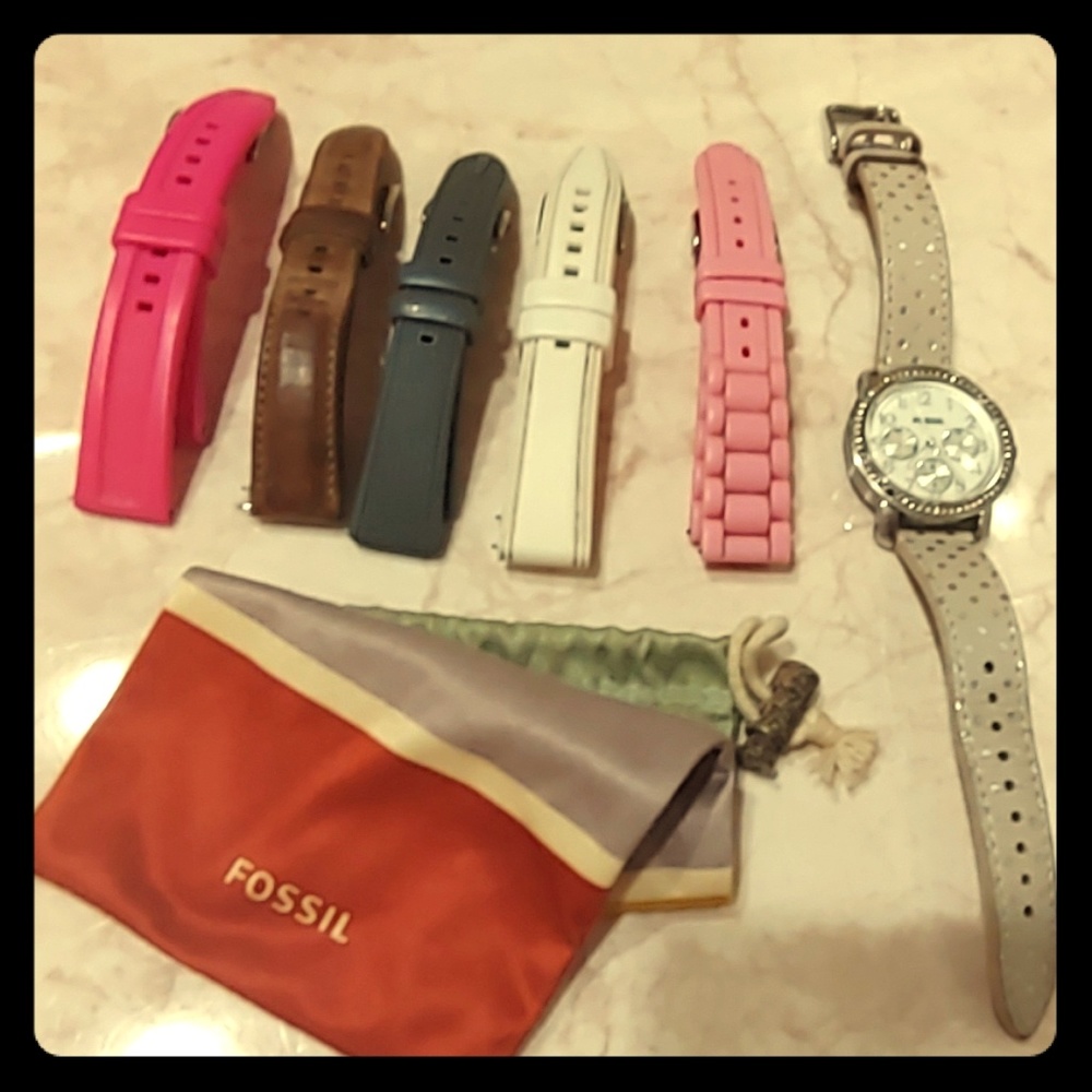 Fossil Watch with 6 Changeable Bands